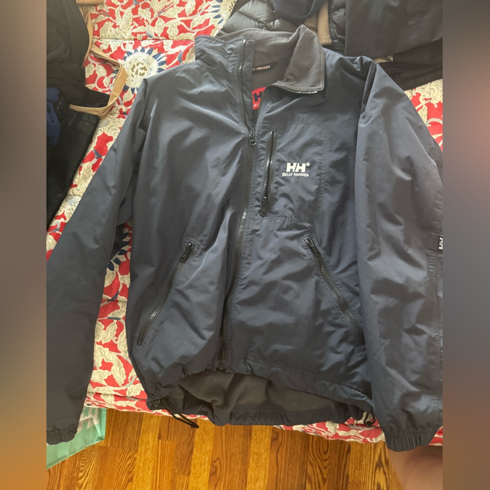 Helly Hansen Dark Blue Windbreaker with Zip Pockets